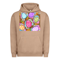 Pigment Burro Easter eggs daisies carrots Urban Hoodie - OliviaCreatesArt