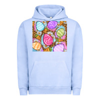 Pigment Grape Ice Easter eggs daisies carrots Urban Hoodie - OliviaCreatesArt