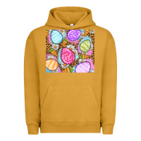 Pigment Peanut Butter Easter eggs daisies carrots Urban Hoodie - OliviaCreatesArt
