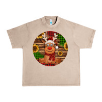 French Oak Cute reindeer Christmas Urban Heavy Tee - Jasminsmagicworld