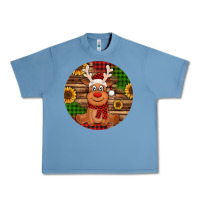 Pebble Blue Cute reindeer Christmas Urban Heavy Tee - Jasminsmagicworld
