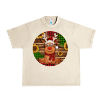 Sandshell Cute reindeer Christmas Urban Heavy Tee - Jasminsmagicworld