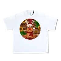 Cute Reindeer Christmas Urban Heavy Tee | Teevron