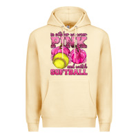 Pina Colada In October We Wear Pink and Watch Softball Premium Hoodie - texasbilliewilder