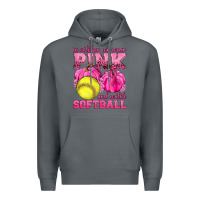 Rock In October We Wear Pink and Watch Softball Premium Hoodie - texasbilliewilder
