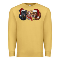 Antique Gold christmas heifers Premium Sweatshirt - RanaPortraitStore