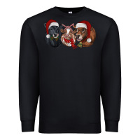 Black christmas heifers Premium Sweatshirt - RanaPortraitStore