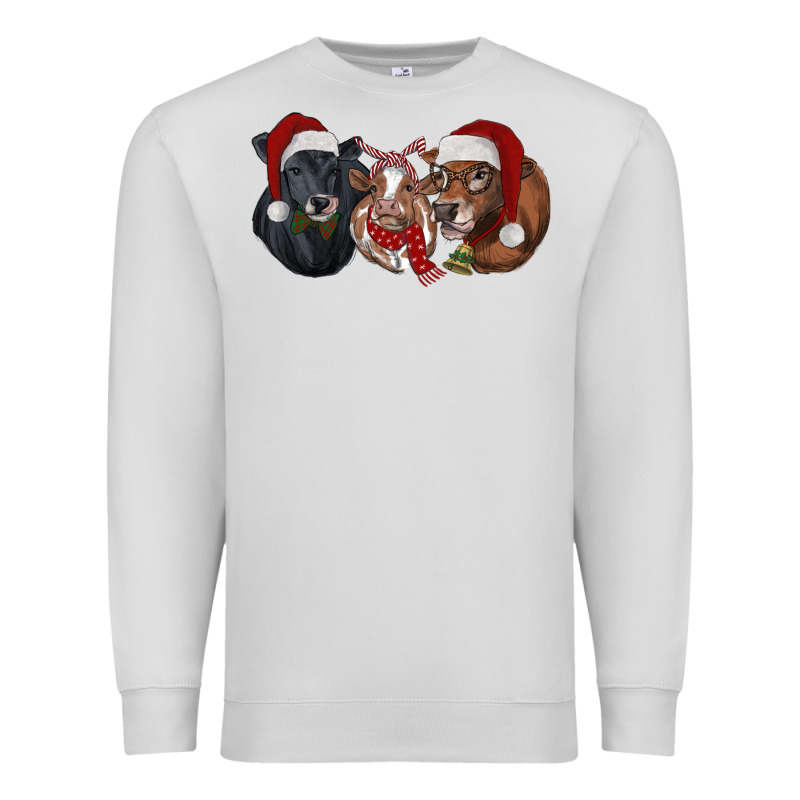 Christmas Heifers Premium Sweatshirt by RanaPortraitStore | Teevron