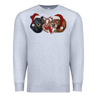 Heather Grey christmas heifers Premium Sweatshirt - RanaPortraitStore