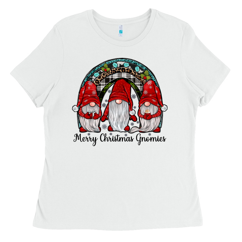Merry Christmas Gnomes Rainbow Ladies Tee by JahusDesignShop | Teevron