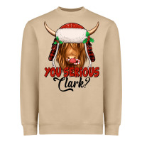 Mushroom you serious clark highland cow Heavyweight Sweatshirt - Jasminsmagicworld