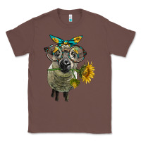 Chestnut cute hempshire sheep with eyeglasses Classic Tee - LillyAllenDesigns