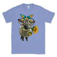 Colony Blue cute hempshire sheep with eyeglasses Classic Tee - LillyAllenDesigns