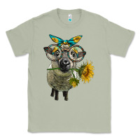 Matcha cute hempshire sheep with eyeglasses Classic Tee - LillyAllenDesigns