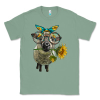 Sage cute hempshire sheep with eyeglasses Classic Tee - LillyAllenDesigns
