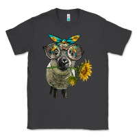 Smoke cute hempshire sheep with eyeglasses Classic Tee - LillyAllenDesigns