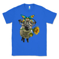 True Royal cute hempshire sheep with eyeglasses Classic Tee - LillyAllenDesigns