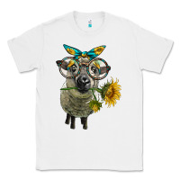 White cute hempshire sheep with eyeglasses Classic Tee - LillyAllenDesigns
