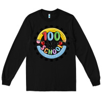 Black 100 days of school Long Sleeve Tee - MaliasSmallBusiness