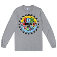 Heather Grey 100 days of school Long Sleeve Tee - MaliasSmallBusiness