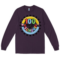 Plum 100 days of school Long Sleeve Tee - MaliasSmallBusiness