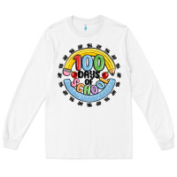 White 100 days of school Long Sleeve Tee - MaliasSmallBusiness