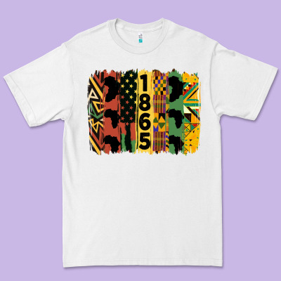 Juneteenth Brush Stroke 2 Premium Tee Designed By Hra Design Shop
