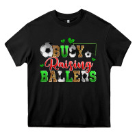 Black busy raising ballers soccer Heavy Core Tee - Zillion Design Studio