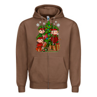 Chestnut Mimi Elf, Mama Elf, Child Elf Christmas Zipper Hoodie - BundleAndBundleShop
