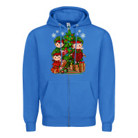 True Royal Mimi Elf, Mama Elf, Child Elf Christmas Zipper Hoodie - BundleAndBundleShop