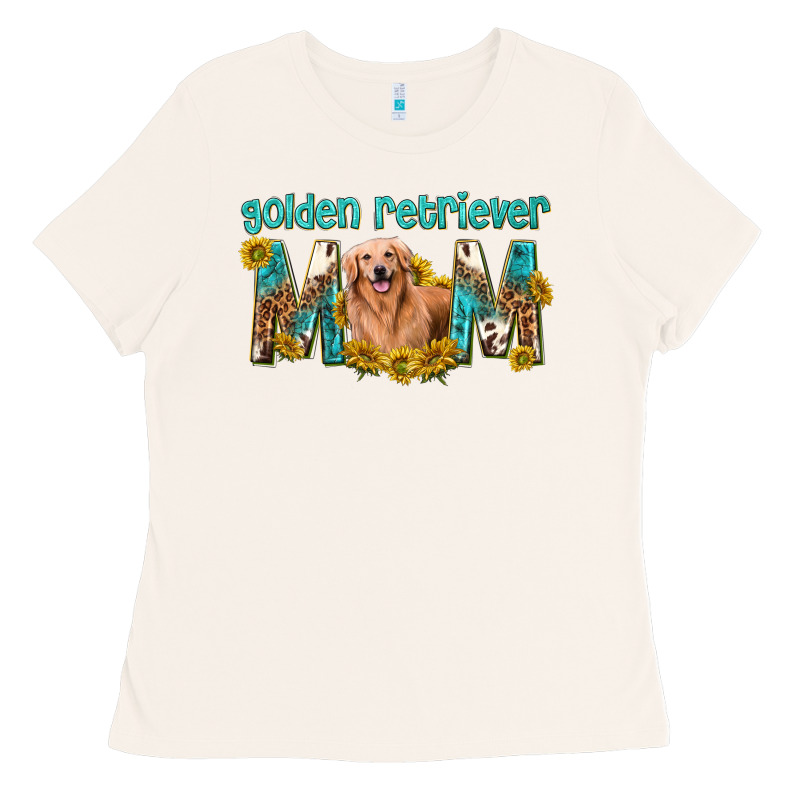 Western Golden Retriever Mom Ladies Tee by texasbilliewilder | Teevron