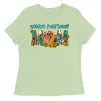 Matcha western golden retriever mom Ladies Tee - texasbilliewilder