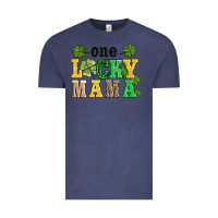 Vintage Denim one lucky mama Vintage Tee - AdoDesignShop