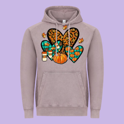 Love Fall Vintage Hoodie Designed By Jahusdesignshop