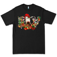 Black christmas joy cow Premium Tee - CowhideDigitalArt
