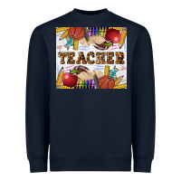 Navy Western Teacher Heavyweight Sweatshirt - LillyAllenDesigns