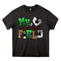 Asphalt my heart is on that field soccer Heavy Core Tee - Zillion Design Studio