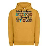 Pigment Peanut Butter i don't need your attitude i brought my own olivia Urban Hoodie - OliviaCreatesArt