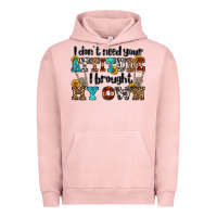 Pigment Salmon i don't need your attitude i brought my own olivia Urban Hoodie - OliviaCreatesArt