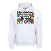 White i don't need your attitude i brought my own olivia Urban Hoodie - OliviaCreatesArt