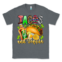 Charcoal Heather Tacos And Tequila Classic Tee - CowhideDigitalArt