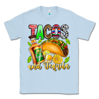 Dusty Blue Tacos And Tequila Classic Tee - CowhideDigitalArt