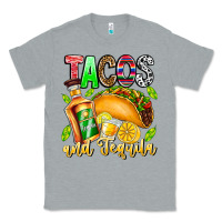Heather Grey Tacos And Tequila Classic Tee - CowhideDigitalArt
