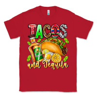 Red Tacos And Tequila Classic Tee - CowhideDigitalArt