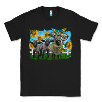 Black cute hempshire sheep family Classic Tee - LillyAllenDesigns