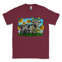 Burgundy cute hempshire sheep family Classic Tee - LillyAllenDesigns