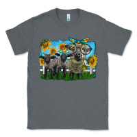 Charcoal Heather cute hempshire sheep family Classic Tee - LillyAllenDesigns