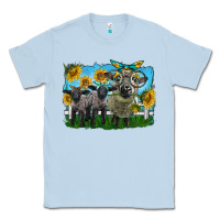 Dusty Blue cute hempshire sheep family Classic Tee - LillyAllenDesigns