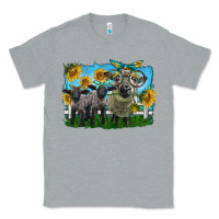 Heather Grey cute hempshire sheep family Classic Tee - LillyAllenDesigns