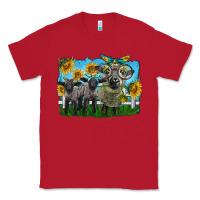 Red cute hempshire sheep family Classic Tee - LillyAllenDesigns